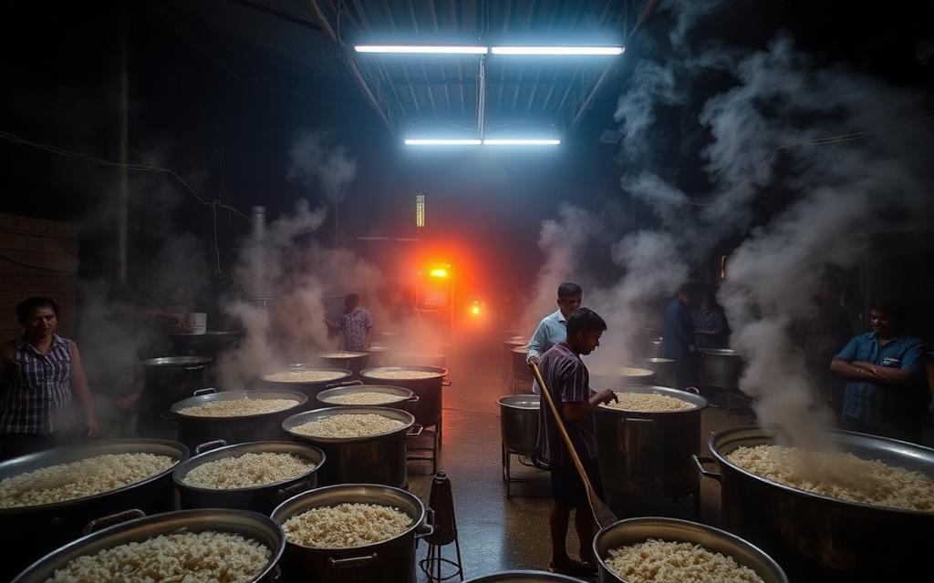 Inside a relief kitchen at 4am