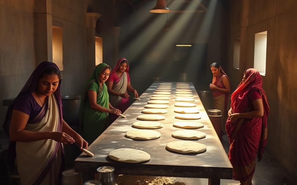 Community kitchen at first light