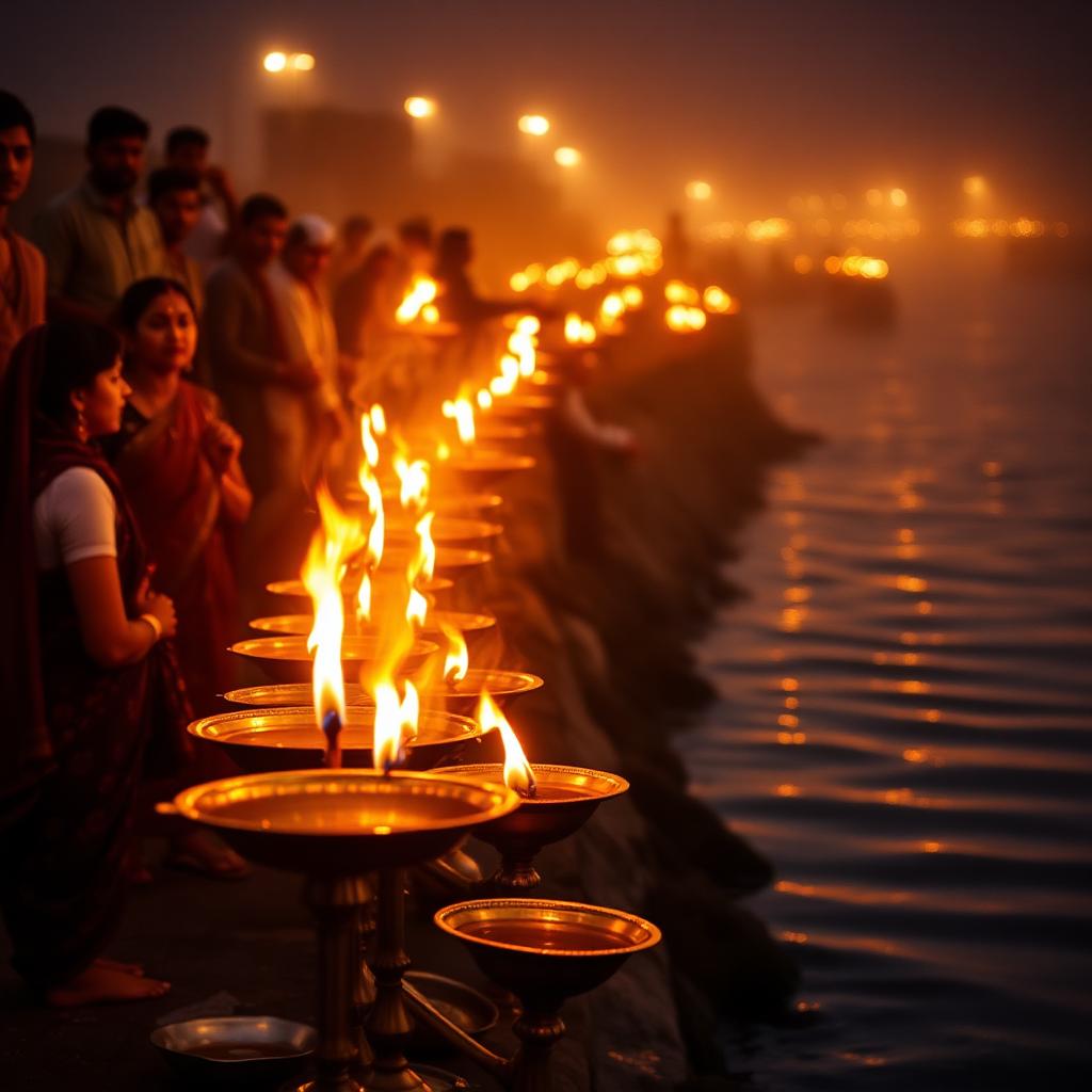 Evening aarti on the ghat