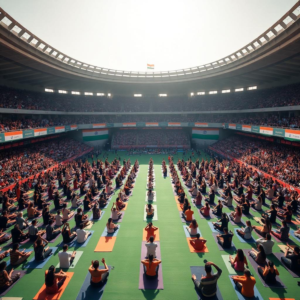 Stadium shivir — Delhi morning